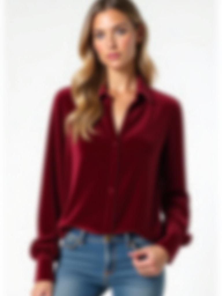 Chemise velours côtelé avec ceinture